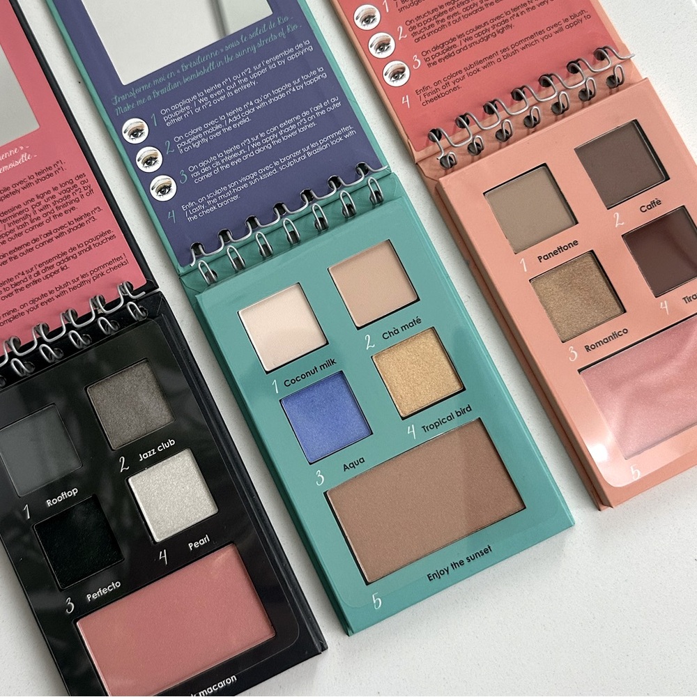 NEW Sephora 3pk Color Around The World Travel Eyeshadow Palette Magnet Closure